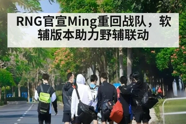 RNG官宣Ming重回战队,软辅版本助力野辅联动